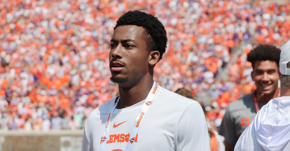 2026 4 ⭐️ WR commit Gordon Sellars was also on campus Saturday. 

<a href="/ClemsonTigerNet/">TigerNet.com</a>