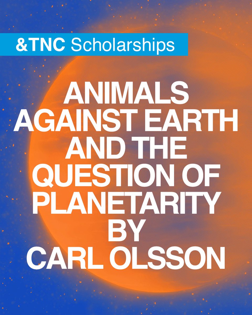 the_new_centre's tweet photo. We are offering one full and one partial Scholarship for our upcoming Seminar “Animals Against Earth and the question of Planetarity,” taught by our Instructor @Carlolssongeo and starting on September 27.

https://t.co/JnwaPjruNM https://t.co/mRWZyf2oUX