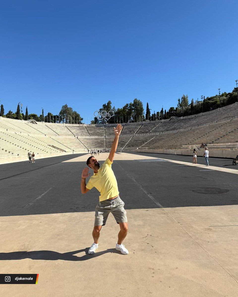 Épica total: 🇷🇸 Novak Djokovic, en la tierra donde comenzó la historia olímpica. 🏟️