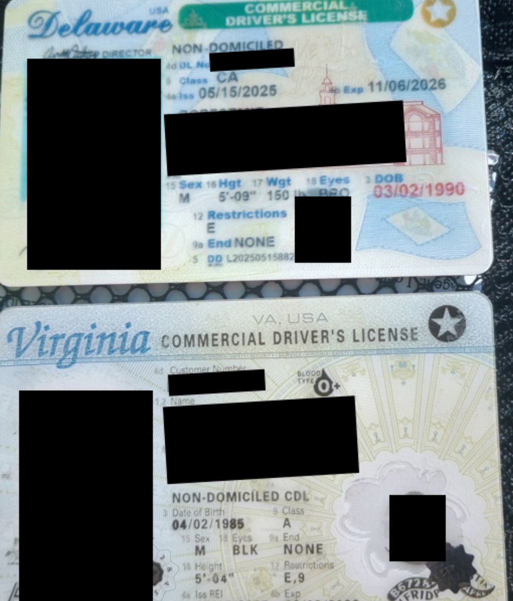 🚨 Trucking Safety &amp; National Security 🚨

Werner truck drivers were in possesion of  non-domiciled CDL's They ran into side of one of our trucks  on I80 last week in OH.

They needed a  phone translator to speak to and begged our driver not to call Highway Patrol. Ohio State