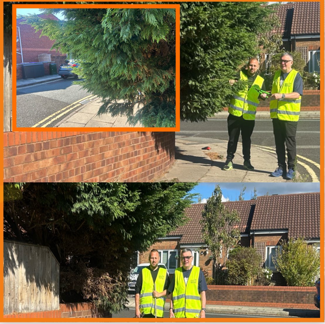 As per over hanging tree blocking the pavement for the elderly, disabled and people with prams and walkers 

The councillor was made aware of this several Months ago and nothing 

So myself and John cut it back this afternoon 

Community First 

<a href="/TAXIALLIANCELPO/">THE TAXI FAMILY</a> <a href="/angiesliverpool/">Angies Liverpool</a>