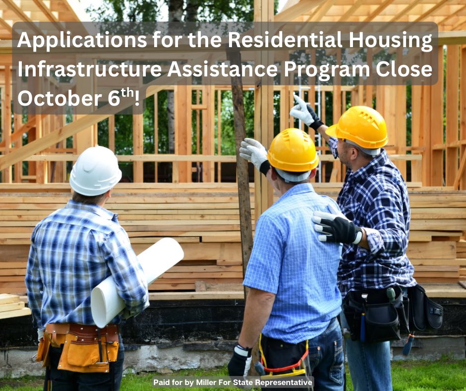 dougmillerIN's tweet image. Communities can apply for funding through the Residential Housing Infrastructure Assistance Program to support local housing development. Learn more and apply at the link below! 
bit.ly/3IApFyD