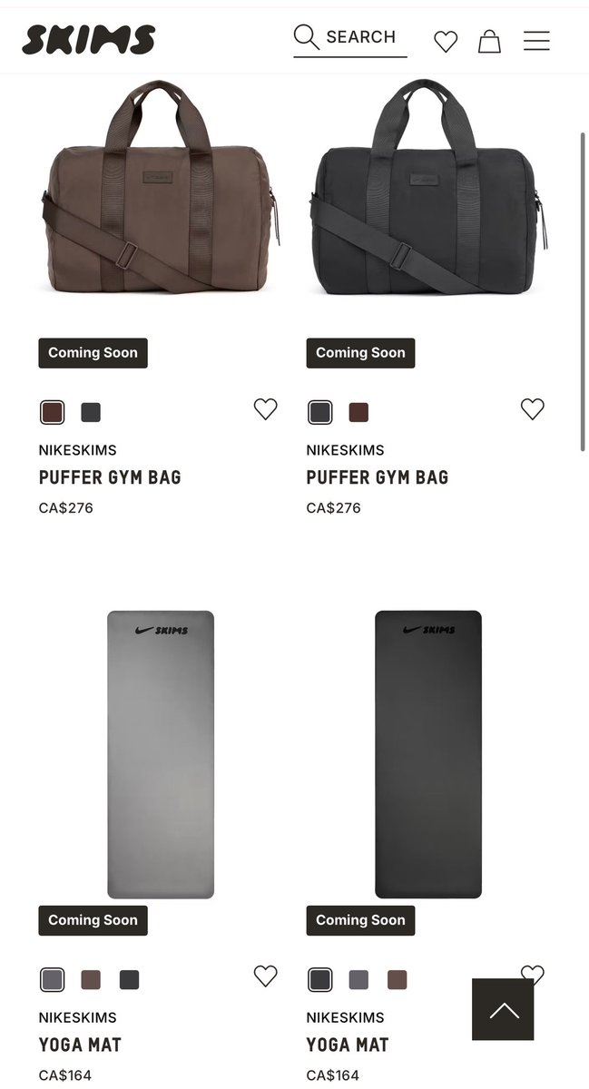 leandek15's tweet image. Gym bag and yoga mat for the NikeSkims collection oh Kim Kardashian get all my money!!