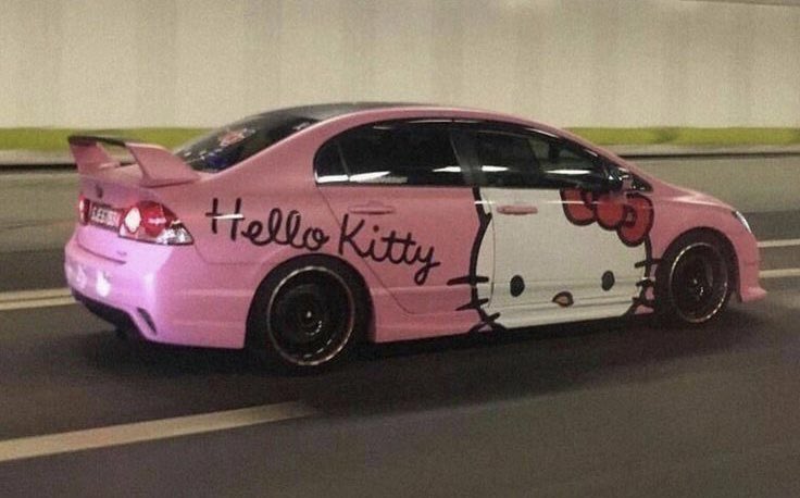 heart_jpg's tweet photo. hello kitty cars https://t.co/gf3c0OZoZY