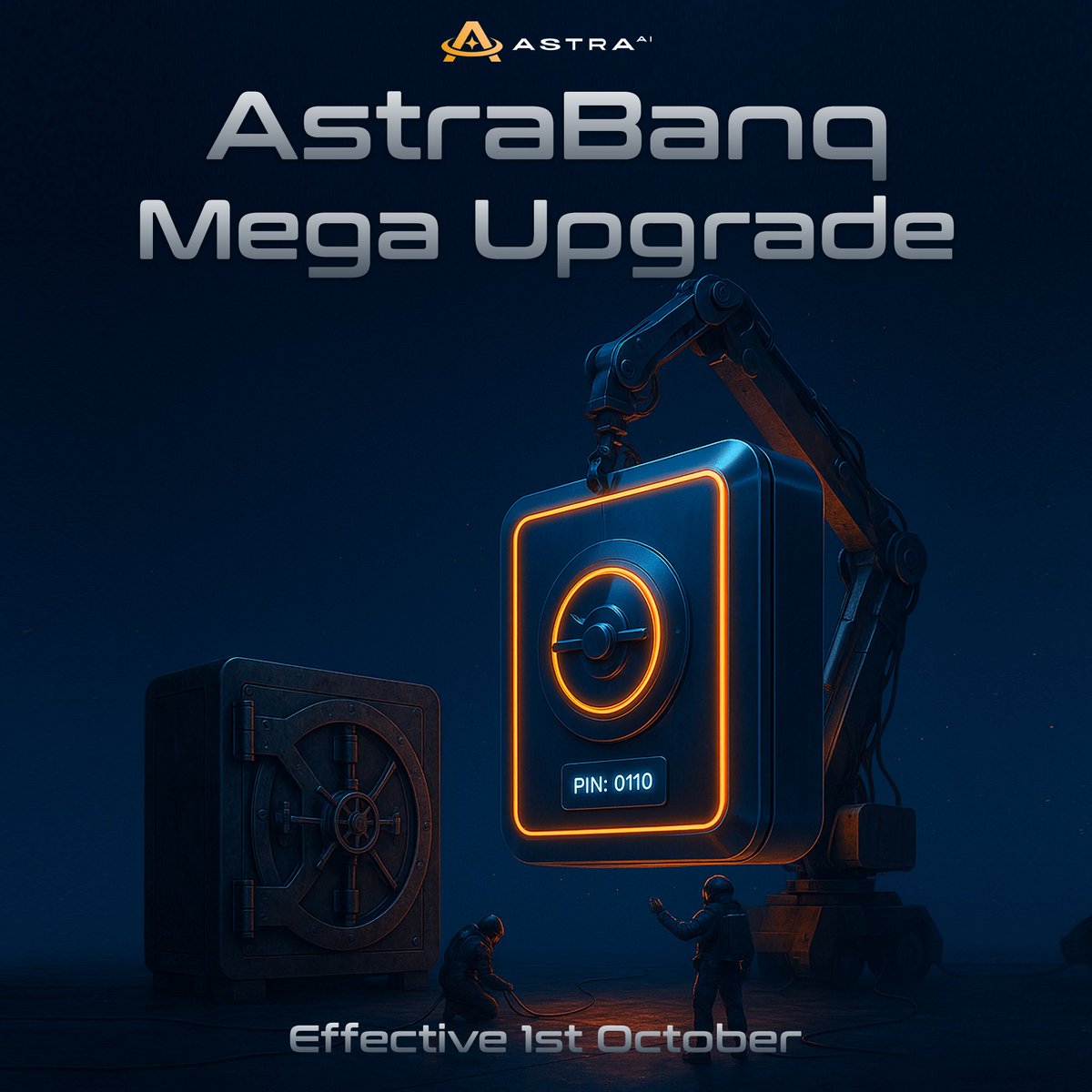 AstraLabs_Inc's tweet image. AstraBanq Mega Upgrade 🏦✨
- Effective 1st October -

We are pleased to announce a major upgrade to the AstraBanq infrastructure, designed to further enhance the security, efficiency, and accessibility of our services.

📌 Key Enhancements:

- Implementation of new IBANs to…