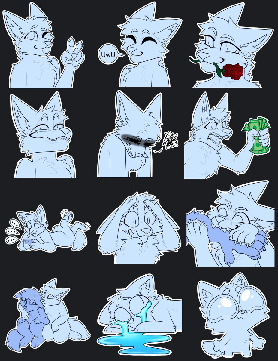 kozke_'s tweet photo. OKAYYYY mb this defo took longer than i thought it would. But the last new sticker pack of the bunch is UP!! 
⭐️Theres a 20% off sale on my Etsy for the next 2 weeks!!
⭐️One person who shares this post will receive a free sticker pack of your choice!

#furrybase #furrystickers https://t.co/4Z9ui7cF7v