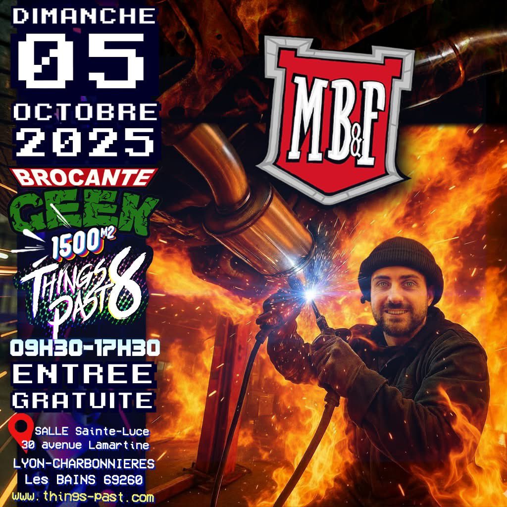 stereotypepast's tweet photo. 🔥 0️⃣5️⃣ / 1️⃣0️⃣ / 2️⃣5️⃣
✅ #TP8 /// BROCANTE GEEK & PoP Culture💥 ENTRÉE 100% GRATUITE !
🚨 MB&F Fabrication au #thingspast 8
🔥maître incontesté du custom auto de la région lyonnaise !
🚗💨 Viens partager ta passion avec ce créateur hors norme et découvrir sa TESLA légendaire 😱 https://t.co/m5Xdeso6UT