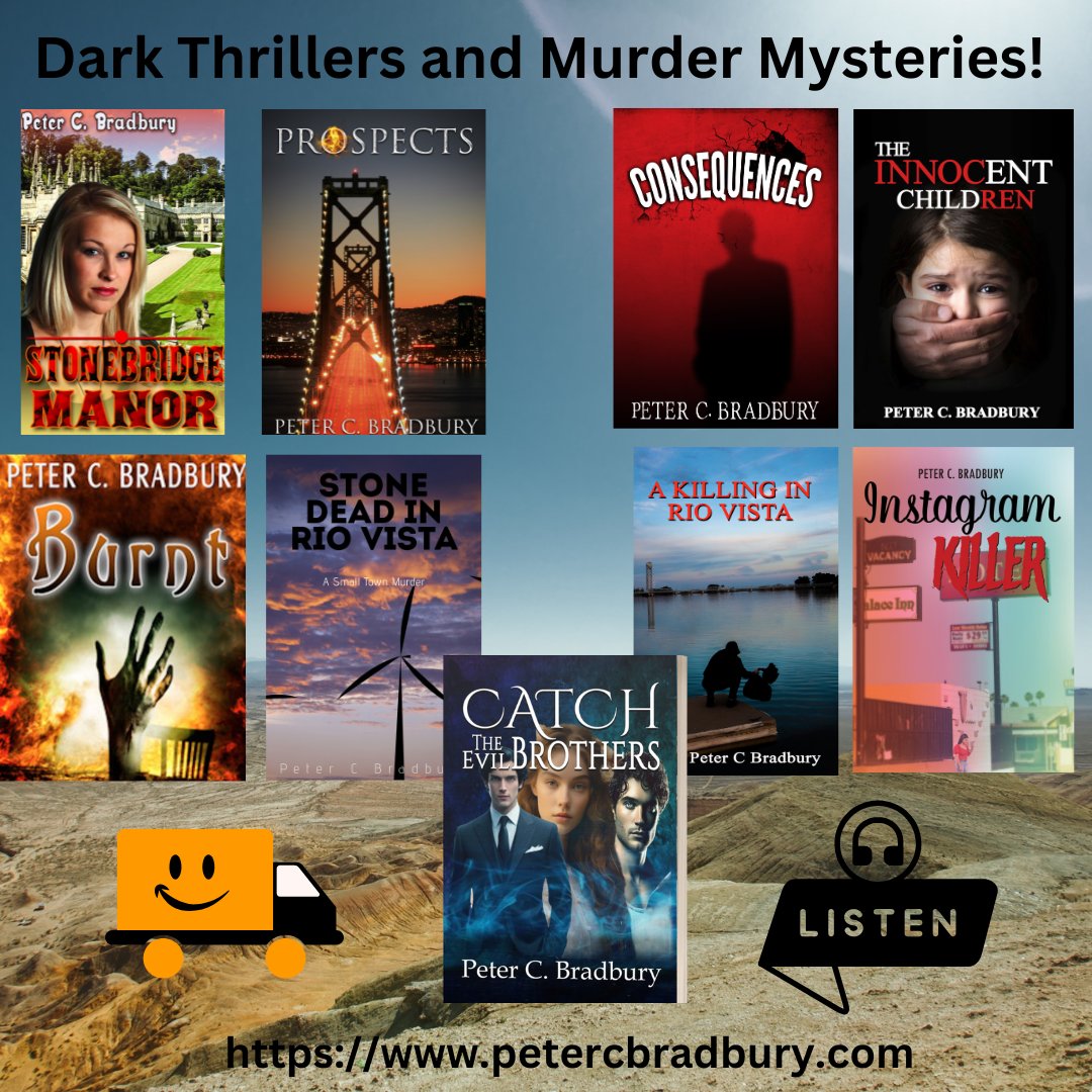 Peter C. Bradbury crafts stories that pull you in from the first page. These dark thrillers and mysteries are not just books; they're experiences that captivate your mind. Disturbing and exciting! 📚✨ #BookLovers #DarkThrillers
petercbradbury.com
tinyurl.com/24nucxb9