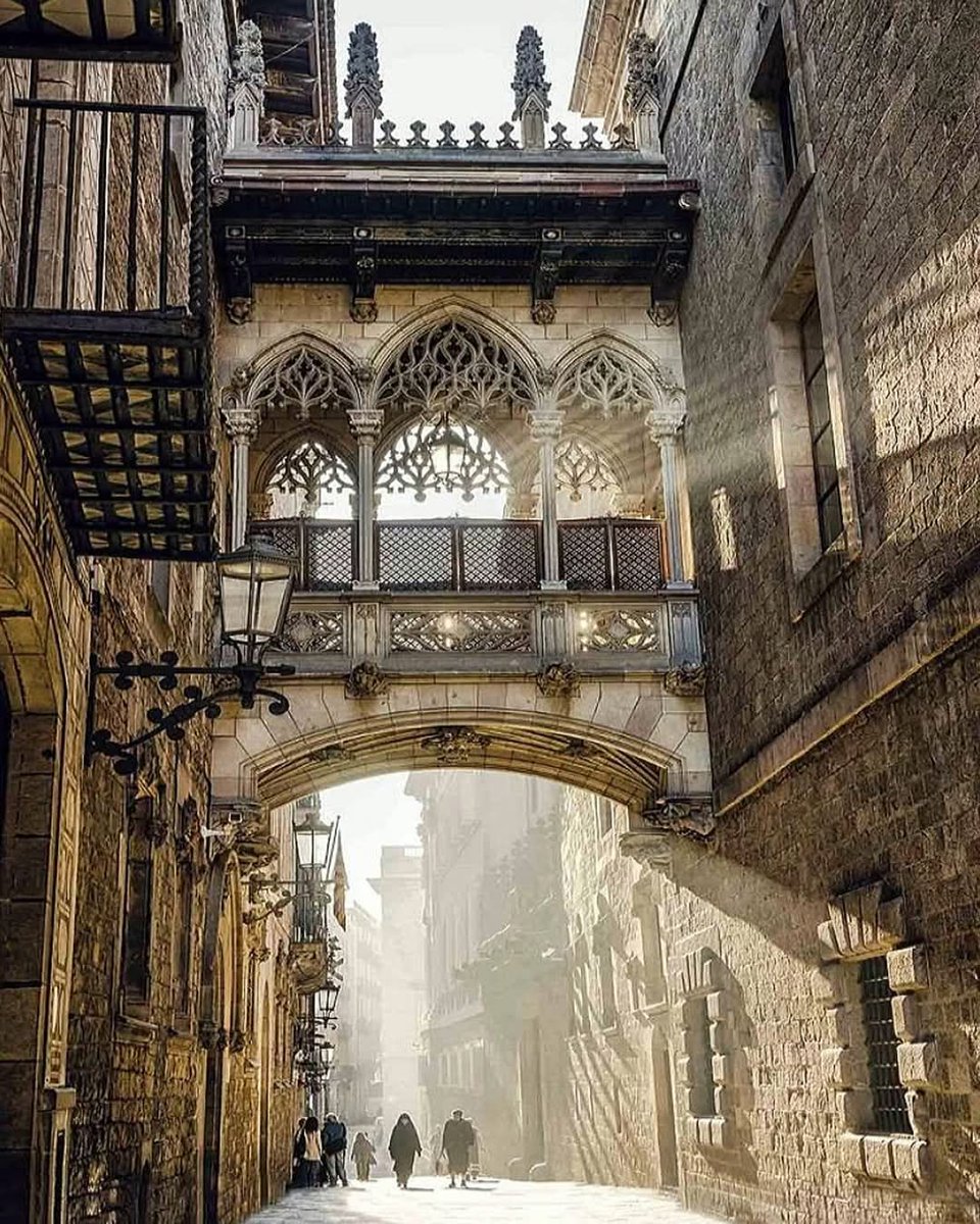 Gothic bridges and natural sunlight. 

All that's needed is an espresso.