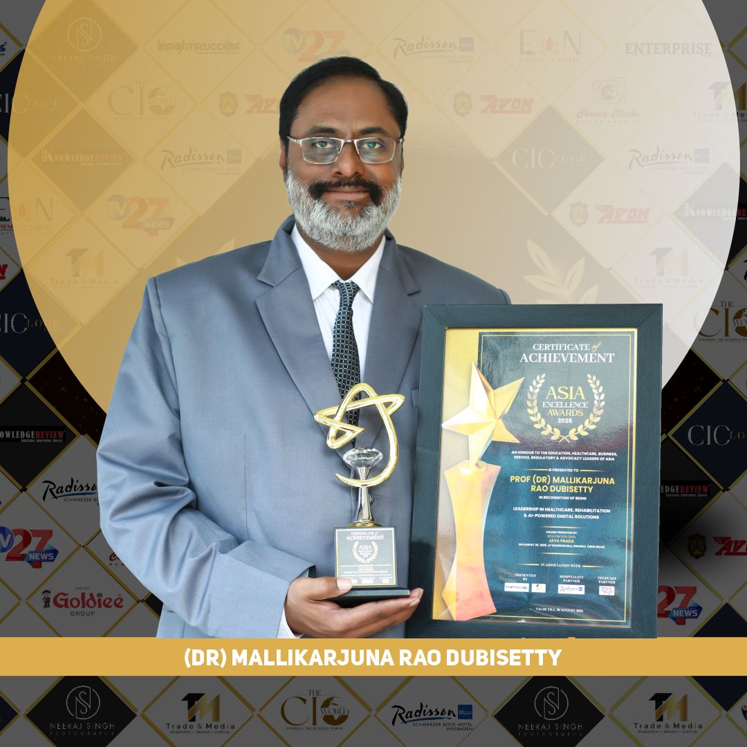 insightssuccess's tweet image. Prof #MallikarjunaRaoDubisetty has been honoured with the prestigious Leadership in Healthcare, Rehabilitation & AI-Powered Digital Solutions award at the Global Excellence & Leadership Awards 2025 presented by Insights Success.
#AIPoweredSolutions #InsightsSuccess