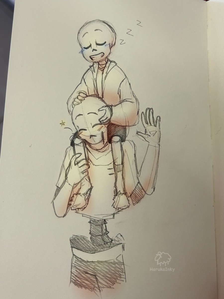 HarukaInky's tweet photo. #undertale #sans #papurus #papysans #foncest #パピサン https://t.co/qPCb8fOH5Z