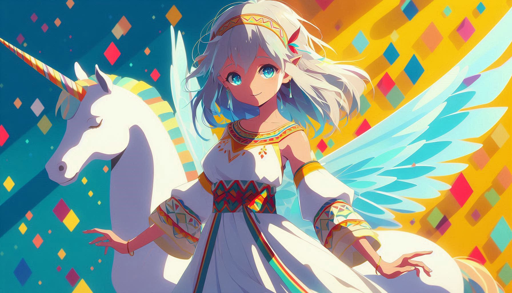 油絵　マミ　白猫とバービーちゃんのような私とプルメリア 0_b0bee3ecbe0dbae76e3048101040