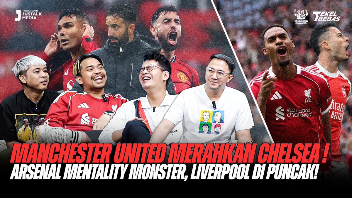 MANCHESTER UNITED MERAHKAN CHELSEA ! ARSENAL MENTALITY MONSTER, LIVERPOOL PUNCAK! | Tekel Bebas #182

Watch premiere now youtu.be/e9rL6ubEkLE on <a href="/YouTube/">YouTube</a>
