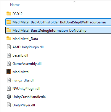 MadMechsGame's tweet photo. For anyone making a Unity game, delete these 2 files before uploading your build
Took me 3 years to realize this
#Unity #madwithunity #indiedev #gamedev https://t.co/6R0EOsx7ea
