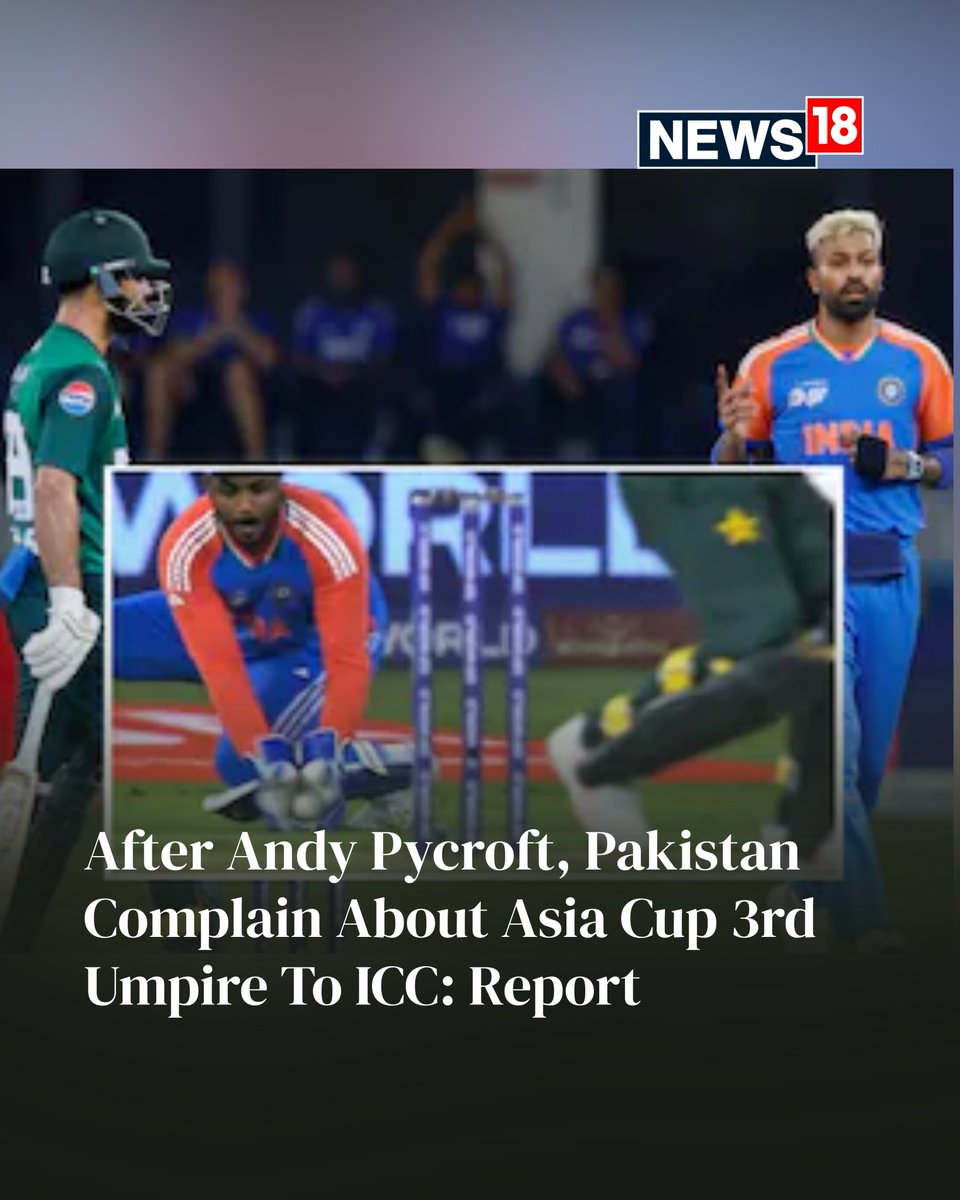 CNNnews18's tweet image. Pakistan management lodged a complaint with ICC over Fakhar Zaman&apos;s controversial dismissal against India in the Asia Cup, questioning the TV umpire&apos;s decision and review process.

#Pakistan #AndyPycroft #Cricket #INDvsPAK #AsiaCup2025 

news18.com/cricket/after-…
