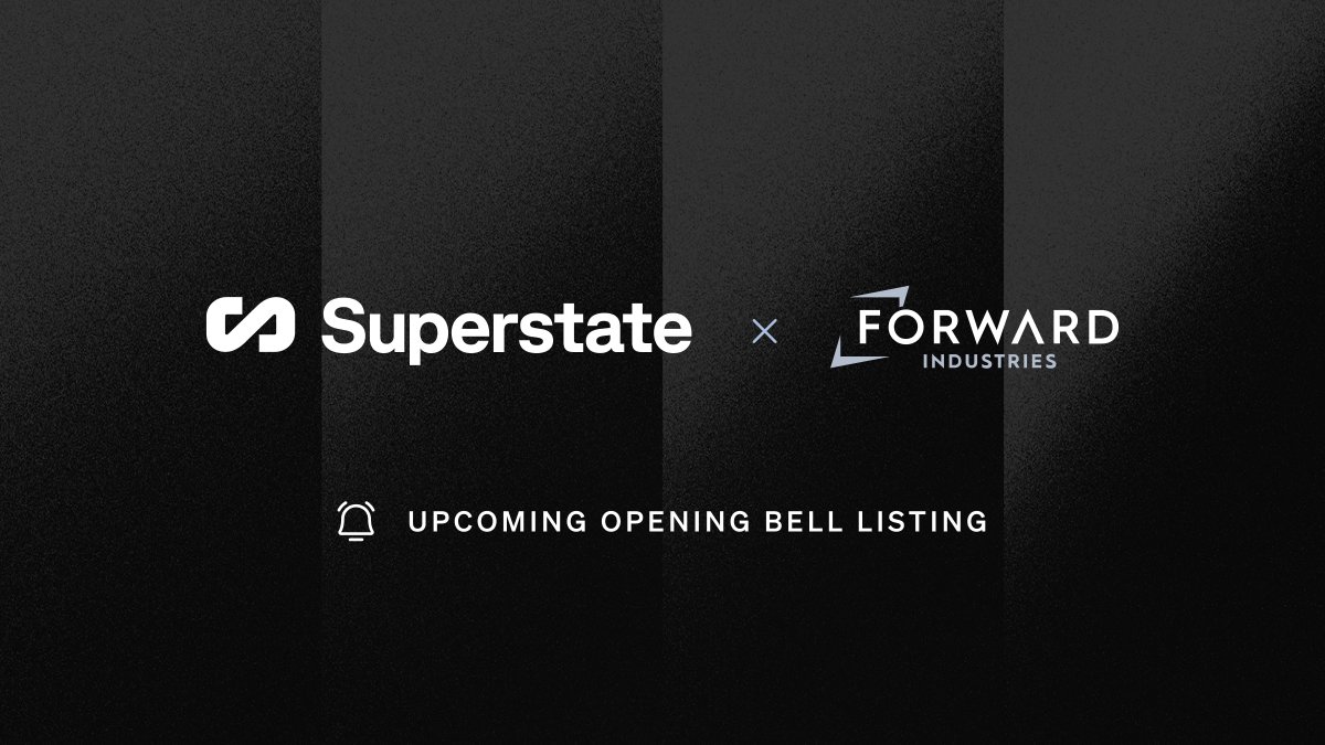 Superstate (@superstatefunds) on Twitter photo 1/ <a href="/FWDind/">Forward Industries โ $FORD</a> (NASDAQ: $FORD) is partnering with Superstate to bring their shares on-chain via the Opening Bell platform.
This move follows Forwardโs $1.65B Solana DAT financing led by @MulticoinCap, <a href="/jump_/">Jump Crypto ๐ฅ๐๐ป</a> & <a href="/galaxyhq/">Galaxy</a> โ the largest of its kind.
๐businesswire.com/news/home/2025โฆ 1/ <a href="/FWDind/">Forward Industries โ $FORD</a> (NASDAQ: $FORD) is partnering with Superstate to bring their shares on-chain via the Opening Bell platform.
This move follows Forwardโs $1.65B Solana DAT financing led by @MulticoinCap, <a href="/jump_/">Jump Crypto ๐ฅ๐๐ป</a> & <a href="/galaxyhq/">Galaxy</a> โ the largest of its kind.
๐businesswire.com/news/home/2025โฆ