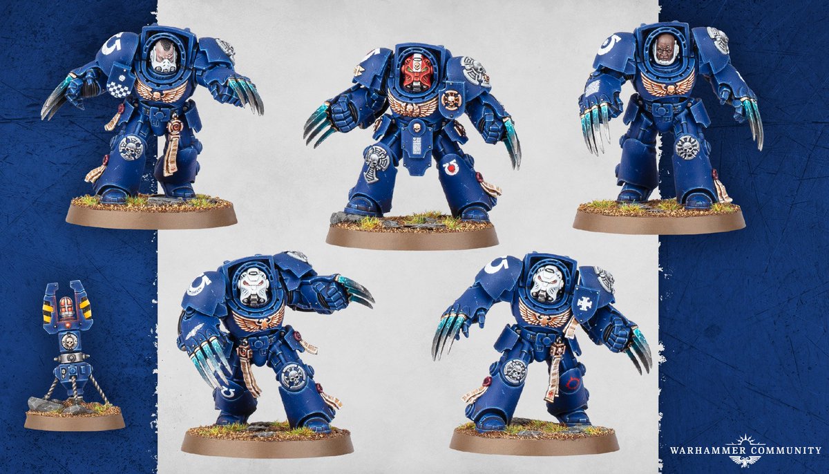 abhinavjain87's tweet image. The new Assault Terminators are here! And they are fucking amazing. The old kit was already quite stellar and this is a worthy update. Love the new poses. Plus that awesome ancient, finally a variant in mass-plastic1 Plus that box is SMASHING!! #warhammer #wh40k #terminators