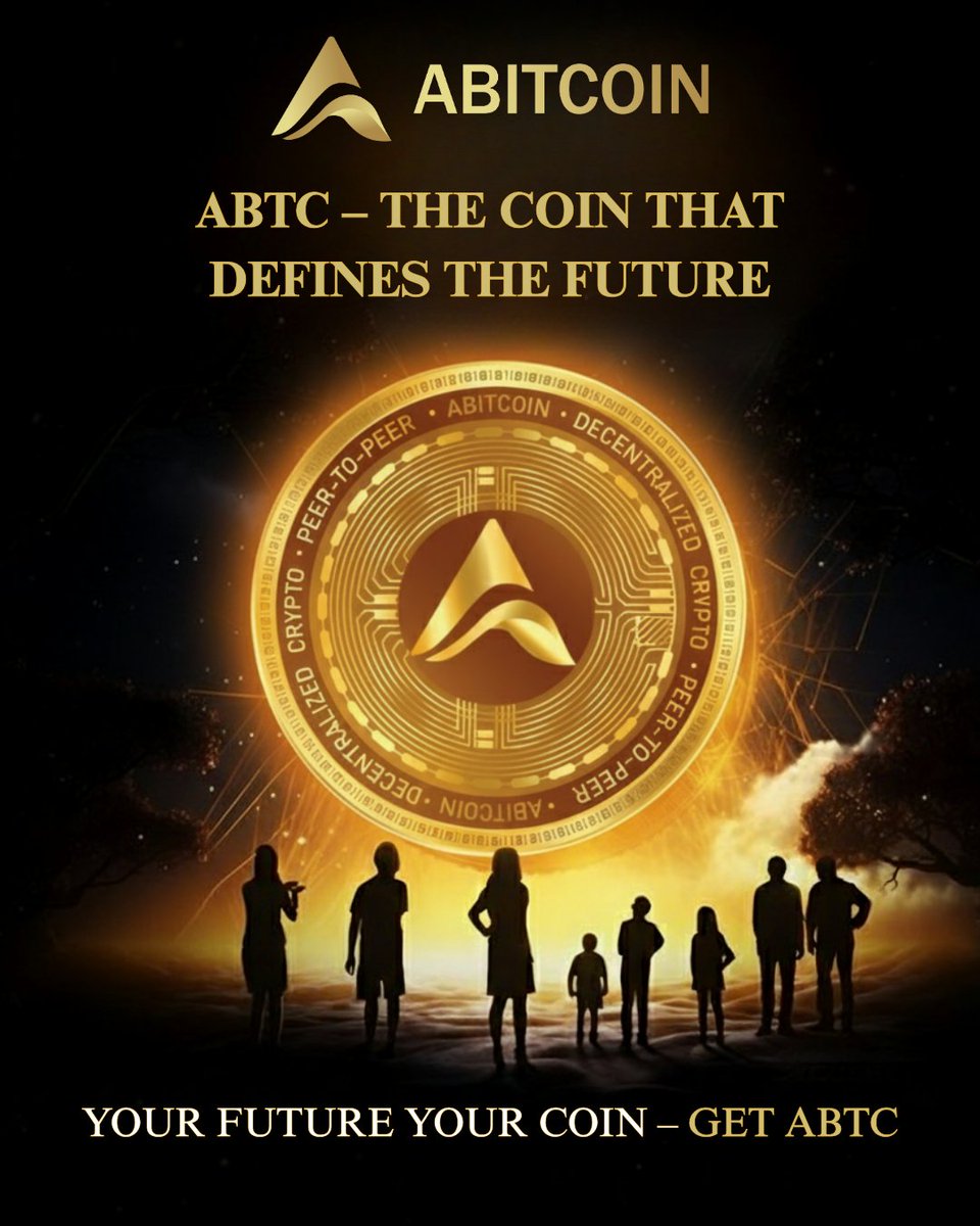 abtc_community's tweet photo. 🌟 ABTC – The coin that defines tomorrow, today.
Your future, your choice, your ABTC. 🚀

#ABTC #FutureOfFinance #DigitalWealth #NextGenMoney #SmartInvestment #FutureDefined #WealthInnovation #GlobalFinance #FinancialFreedom #NextLevelFuture https://t.co/PmQCRKrVbN