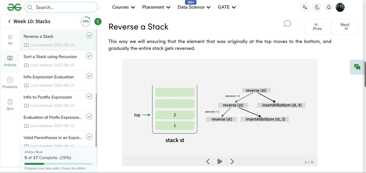 amanhaidry's tweet image. 🗓️Day 61/100
#100DaysOfCode with @geeksforgeeks 🚀

#ExpressJs in #WebDevelopment 
✅Error Handling
✅Custom Error Handler Middleware

#Stack in #DSA
✅Reverse a Stack

🔗Course Link: geeksforgeeks.org/nation-skill-u…

#skillupwithgfg #nationskillup #100DaysOfDSA #geeksforgeeks #gfg