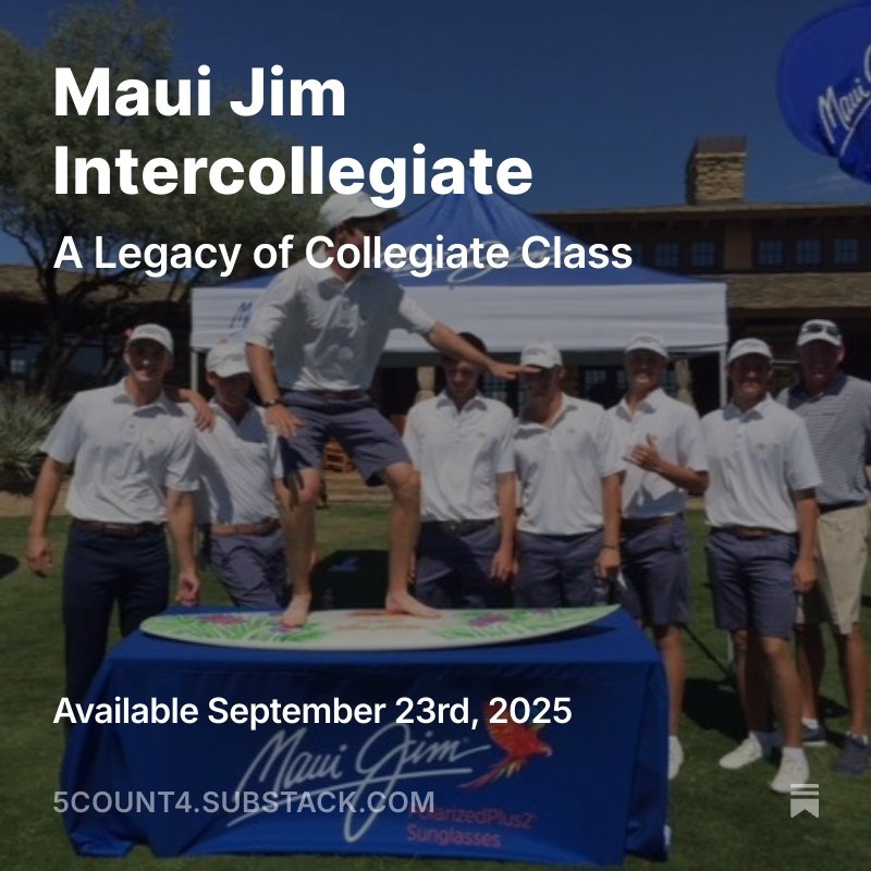 College Golf Book tweet media