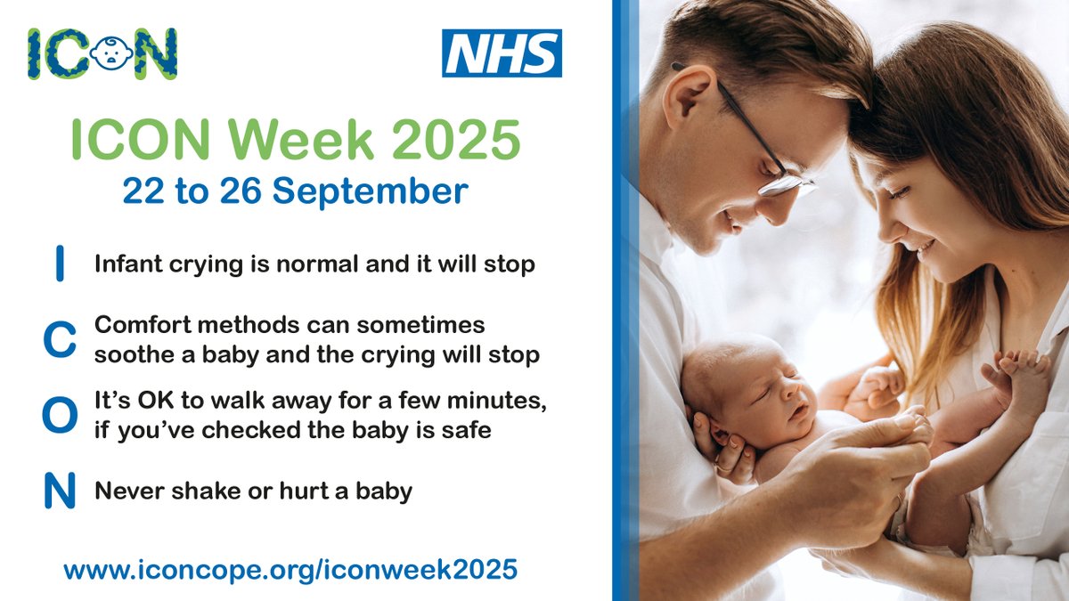 All babies cry, and it can feel really tough at times. Crying often increases around 2 weeks and peaks at 6 to 8 weeks. This phase will pass, and you are not alone. Find out more by visiting ICONcope here: iconcope.org 

#ICONWeek2025 #ICONcope