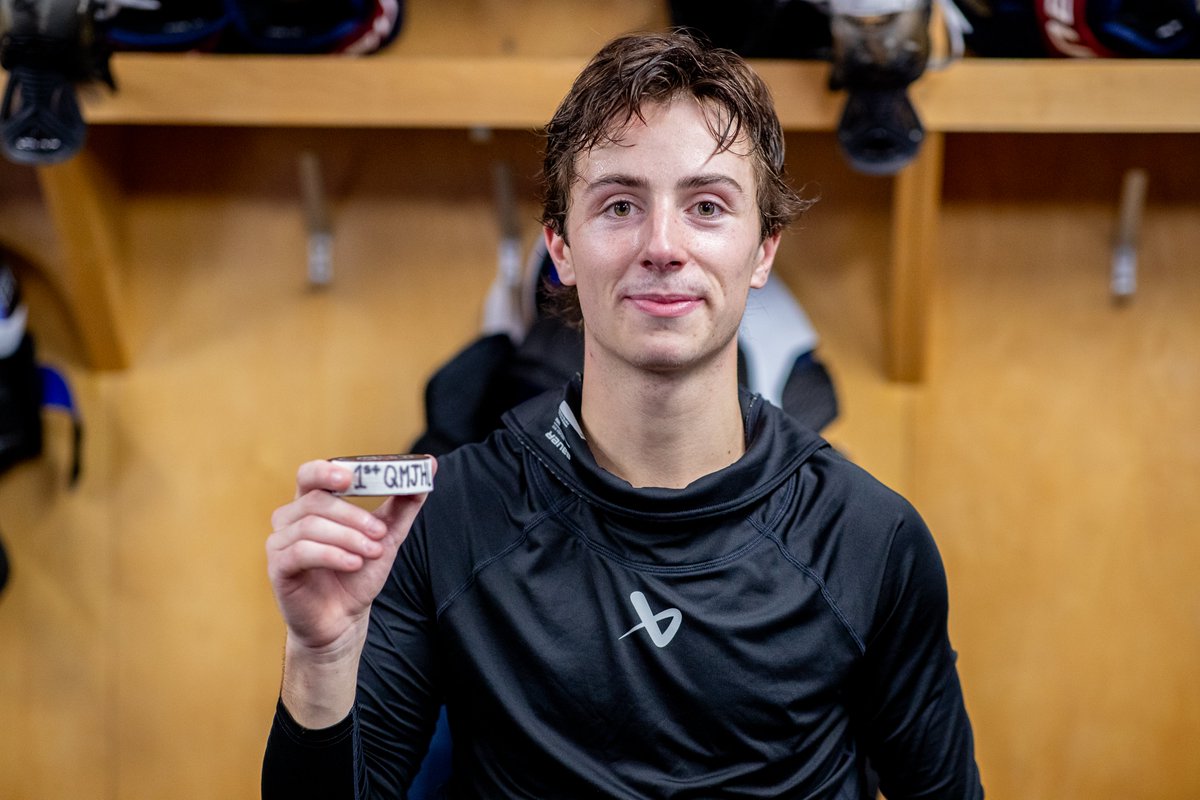 nlregiment's tweet photo. A collection of core memories from the Moncton series:

1st QMJHL Goal - Biagio Jr. Daniele 🚨
1st QMJHL Goal - Marek Danicek 🚨
1st QMJHL Goal - Max Dinneen 🚨
1st QMJHL Win - Antoine Proulx 🥅

Unite. Inspire. Defend. https://t.co/0Wh9OxZVzd