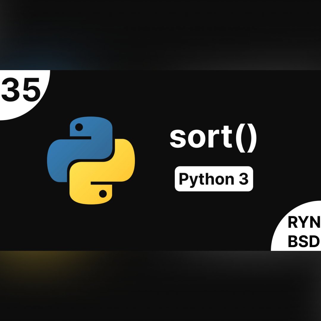 RynBsd's tweet image. 🚀 فيديو جديد ومميز على القناة!
«شرح Python 3 - list.sort()» 🎥

مزيج من المرح 🤹‍♂️ والمعرفة 💡، يشرح كيفية ترتيب القوائم في بايثون ببساطة وعمق في نفس الوقت.
👇 شاهد الآن واستمتع بالتعلم: youtu.be/89iHfN_bsXY

#python #pythonprogramming #pythontutorial
