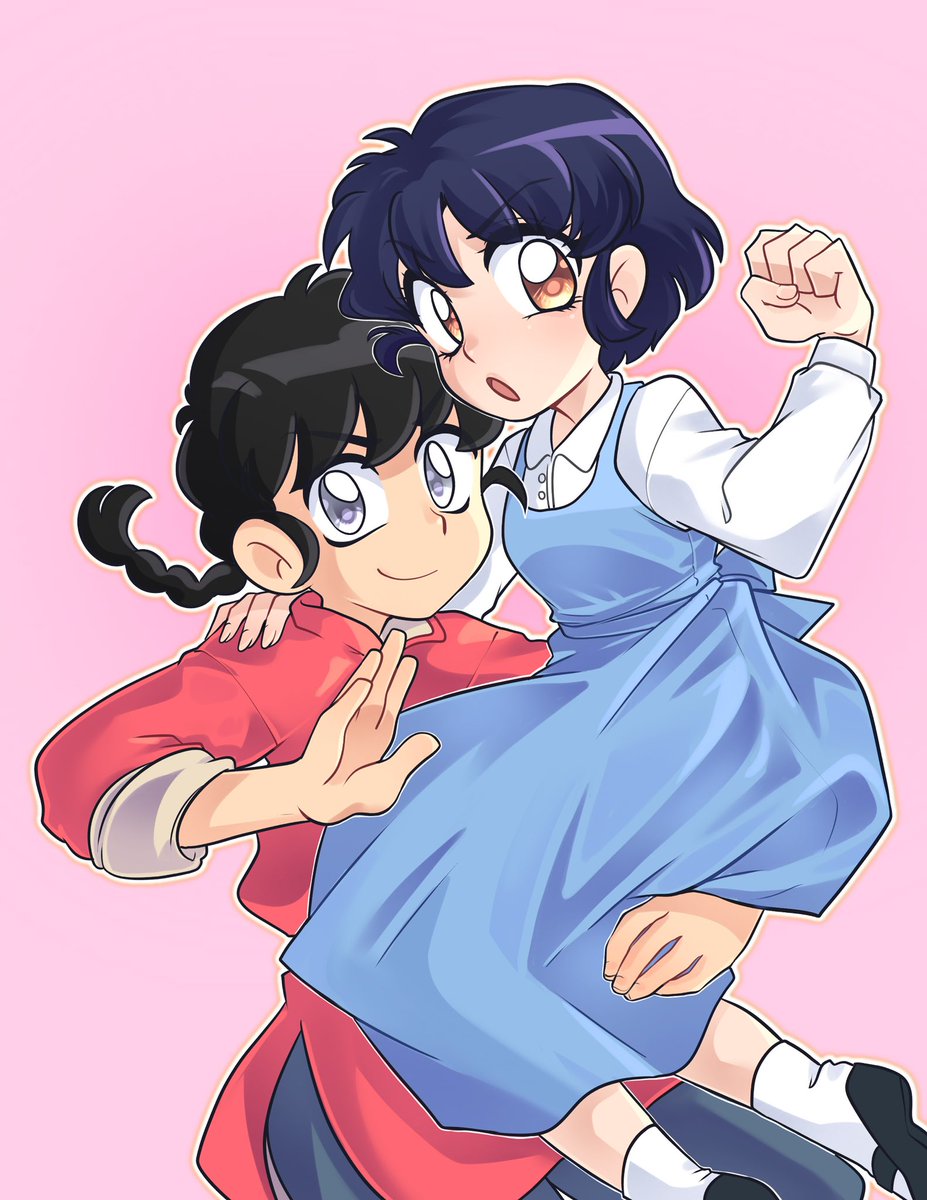 Little doodle for the new season of #Ranma! #ranma12 #らんま #rankane
