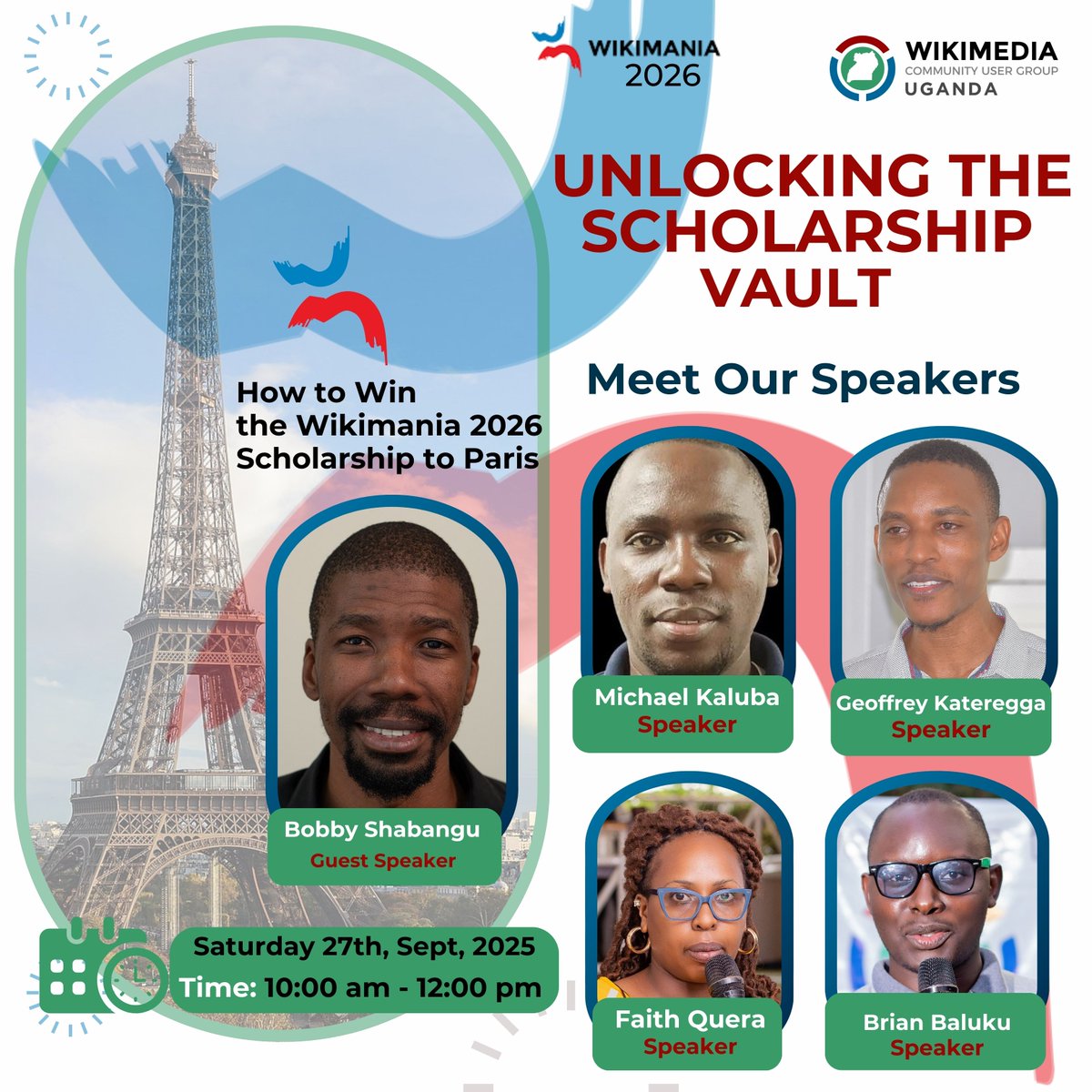 Are you planning to apply for a Wikimania 2026 Travel Scholarship? Join us this Saturday for the WCUGU Skill Up Workshop! 
#Wikimania2026 #WCUGU