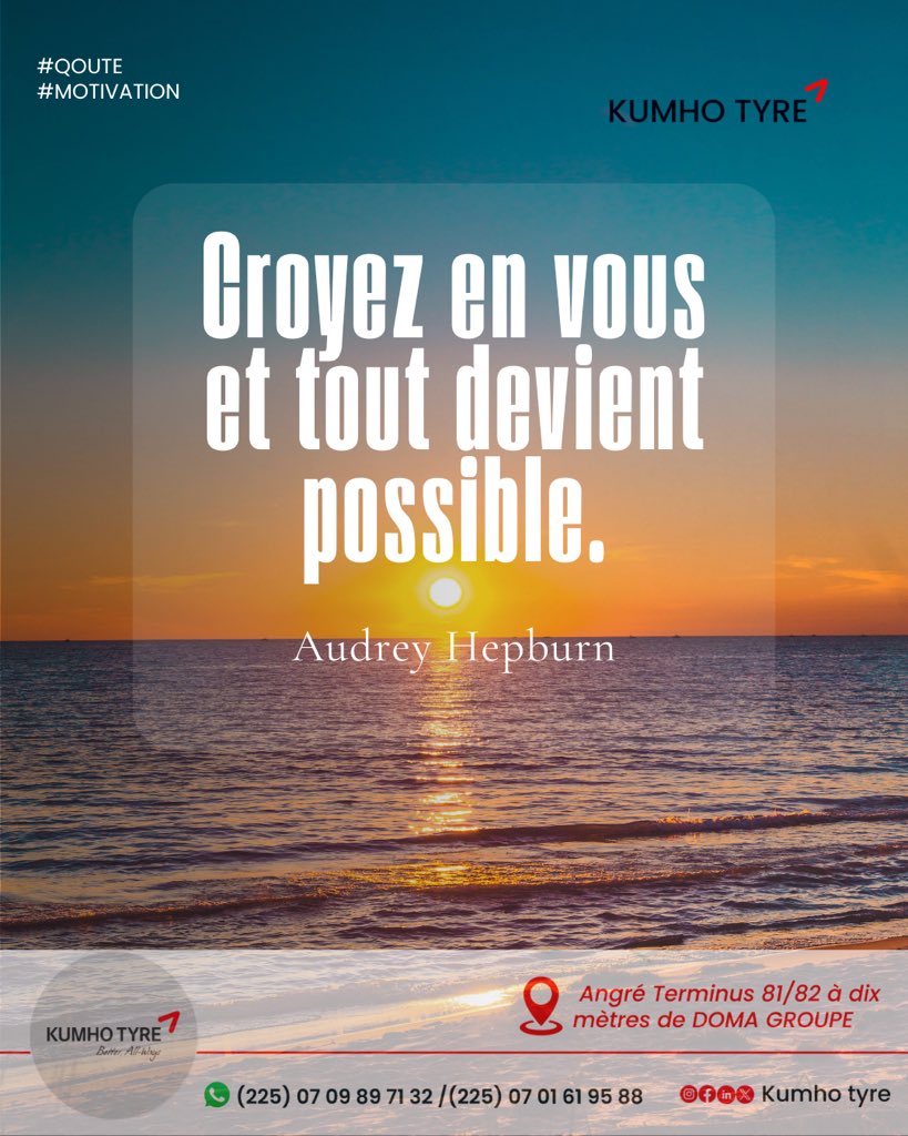 ci_carbon's tweet photo. ✨ Croire en soi, c’est la première étape vers la réussite. Peu importe les obstacles, la confiance en vous est votre plus grande force 💪.

🚀 Chaque rêve peut devenir réalité si vous osez y croire !
👉 Et vous, quel est votre moteur pour avancer chaque jour ?

#Motivation https://t.co/bspssiwc5N