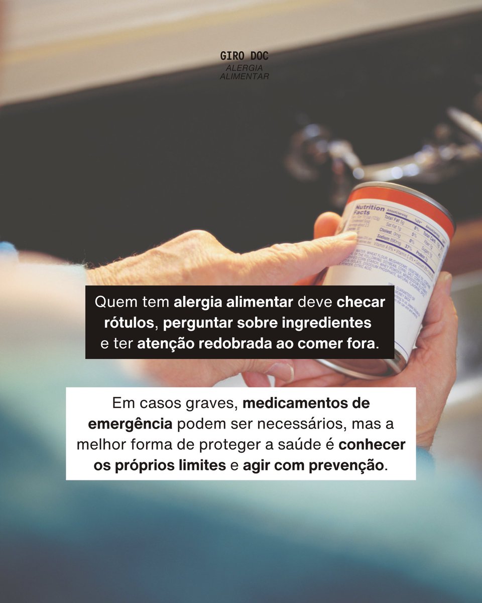 Prevenção é o melhor caminho. Ler rótulos, perguntar sobre ingredientes e ter atenção ao comer fora pode fazer toda a diferença.