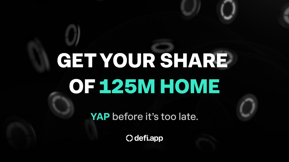 defidotapp's tweet image. Yappers - you’re almost out of time to farm $125m of Bonus $HOME.

Our Season 2 @KaitoAI Yap campaign ends this week on Friday, September 26th.

Your mindshare = your allocation of the prize pool.

More details coming soon.