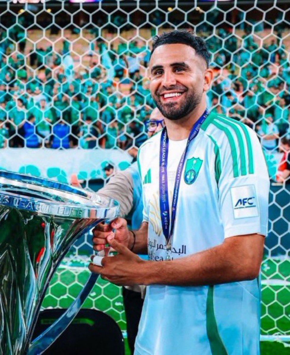 “Riyad Mahrez, you already gave us the Super Cup and the Elite. Now it’s time for the biggest stage – tomorrow we count on you to lead Al Ahli to continental glory. Heroes are made in nights like this!”
<a href="/Mahrez22/">Riyad Mahrez</a> 💚