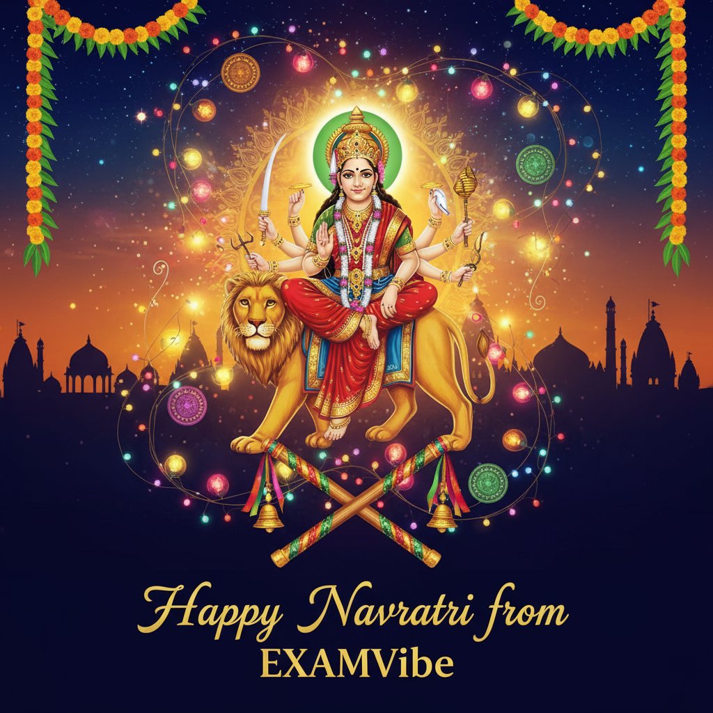 examvibee's tweet photo. ✨🌸 Happy Navratri from EXAMVibe 🌸✨
May this Navratri bring you success, positivity, and the energy to achieve all your goals.
🌼 Stay motivated
🌼 Stay prepared
🌼 Stay blessed
#EXAMVibe wishes you and your family a prosperous and joyful #Navratri! 💫
https://t.co/Lu2RguQcHN https://t.co/W0pMzQktEv