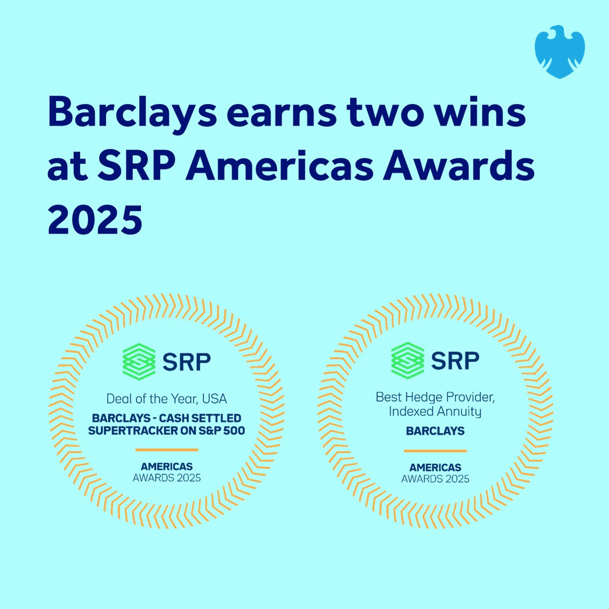 Congratulations to our Equity Derivatives and Insurance Sales teams for being recognised at the #SRPAmericasAwards, taking home ‘Best Hedge Provider’ for the second year running and ‘Deal of the Year, USA’.