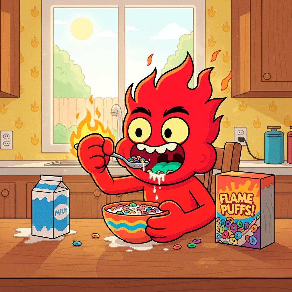 RedonAbstract's tweet image. gmabs! 🔥

eating my flame puffs here...