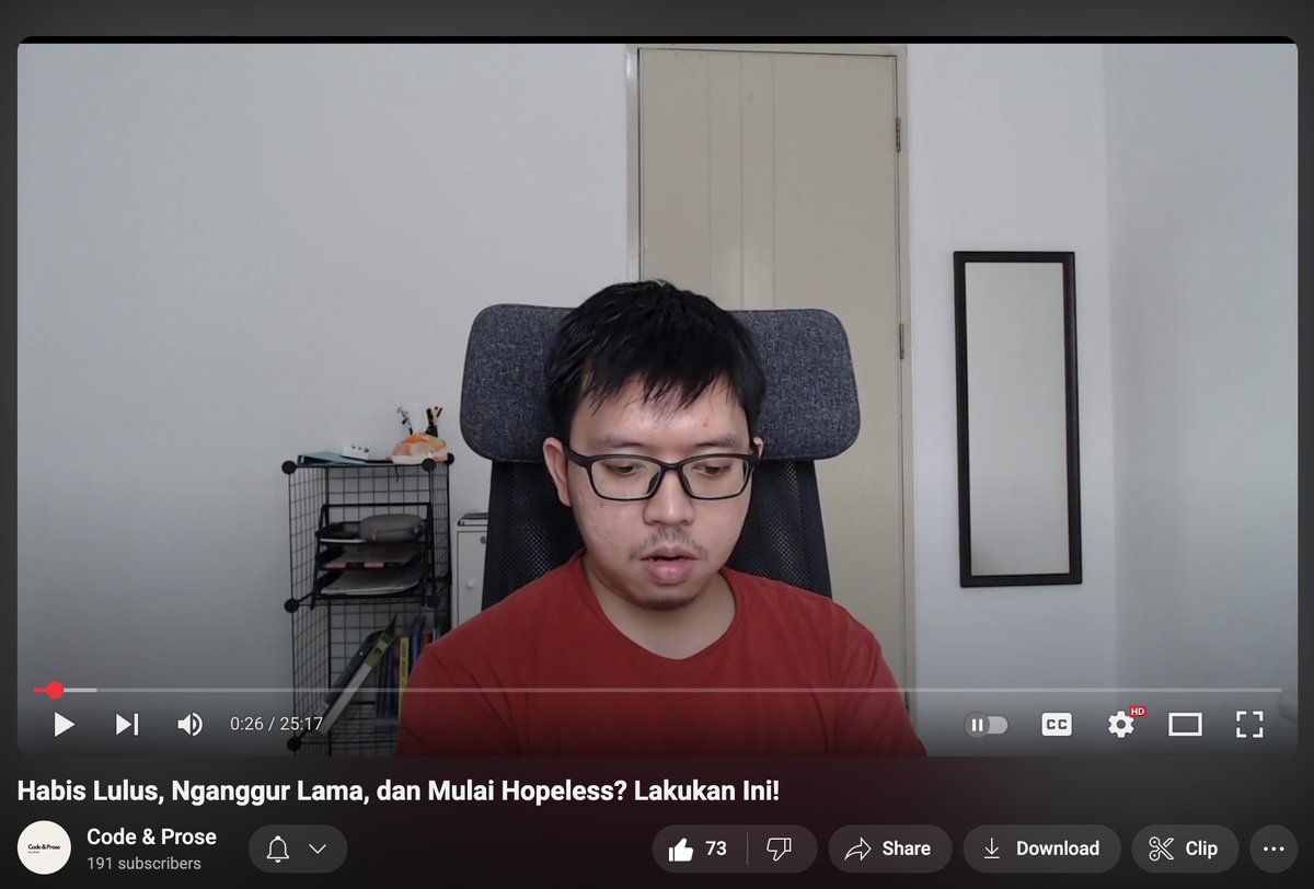 kadang masih dapet DM dari orang2 yg jadi lebih semangat abis nonton video ini.