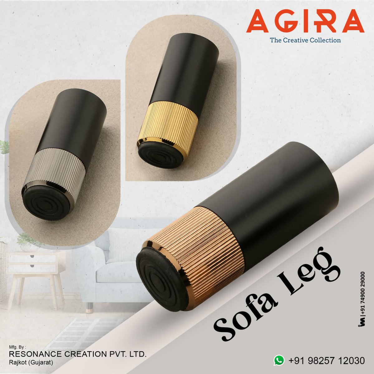 ibais_hardware's tweet image. RESONANCE CREATION PVT. LTD. - RAJKOT

For enquiry via WhatsApp click:
ibais.biz/09825712030

Customer Care - +91 98257 12030
#sofaleg #sofafitting #sofa #sofahardware #architecturalhardware #hardwareaccessories
.
@ibais_hardware