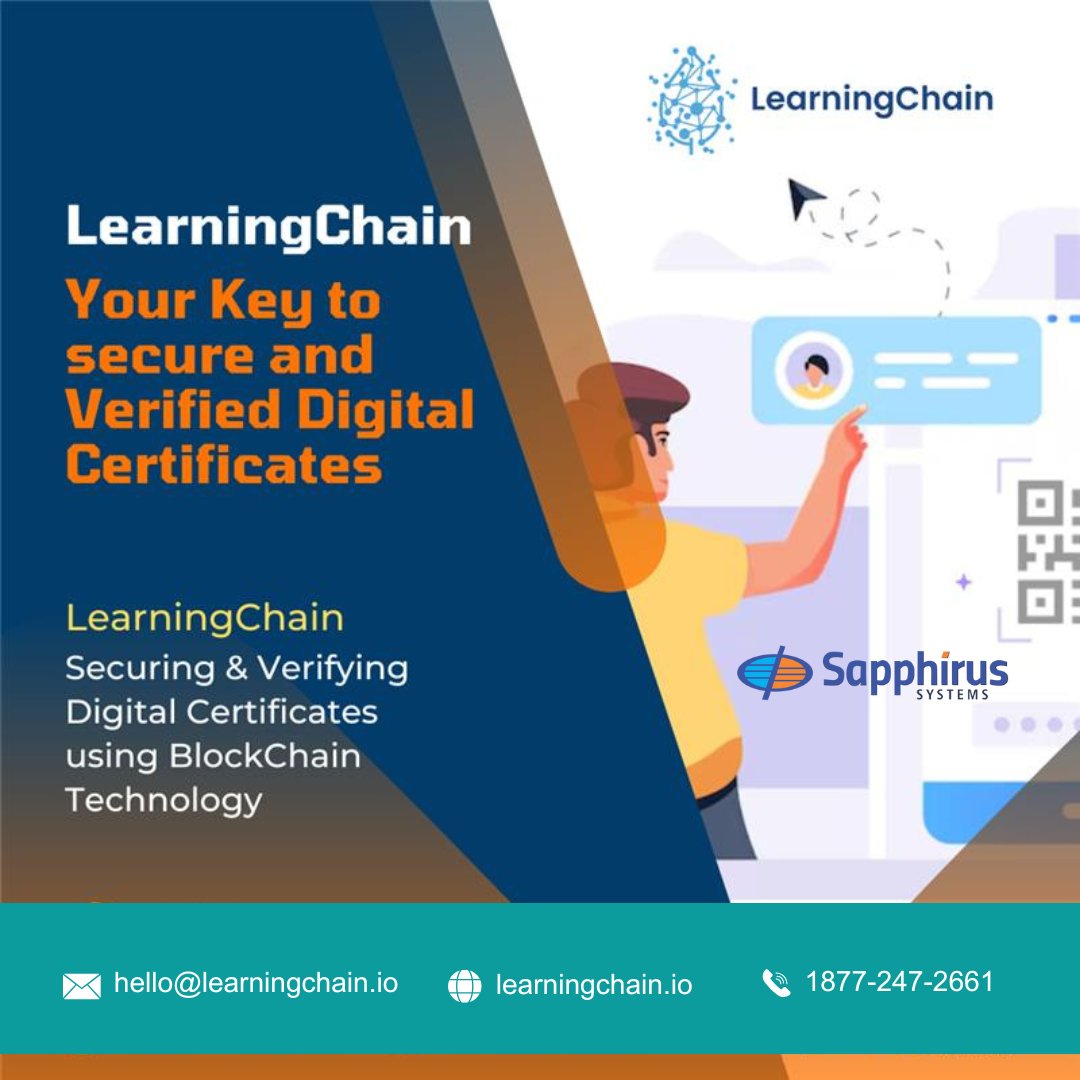 LearningChainio's tweet image. Modernize your certification process with transparency and security at its core.
#HigherEdTech #GovTech #CredentialSecurity #VerifiedCertificates #LearningChain