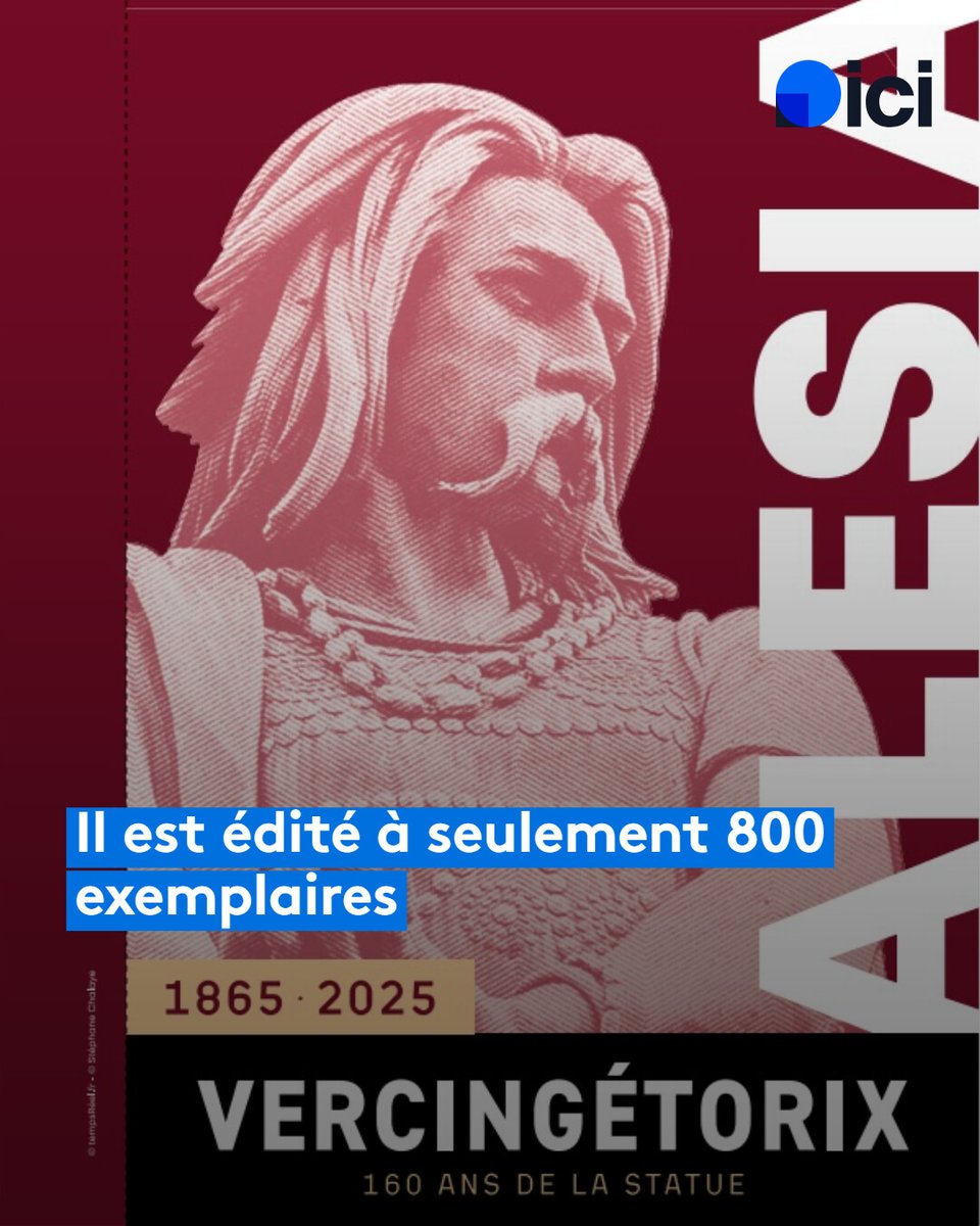 Vercingétorix et sa moustache à l'honneur sur un timbre anniversaire de La Poste en Bourgogne
➡️ l.ici.fr/KUO