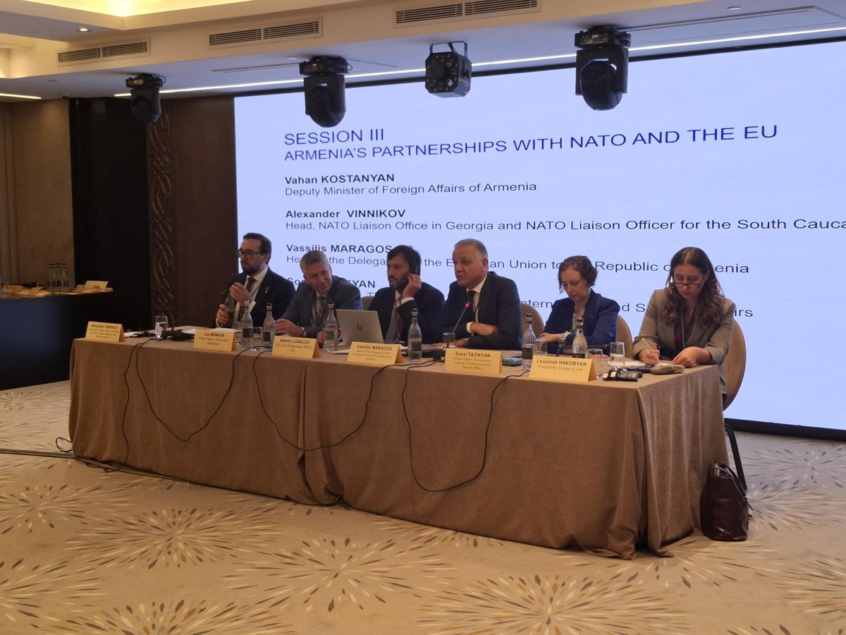 🇦🇲 can count on 🇪🇺 support for comprehensive security &amp; peace process🕊️. Under our New Partnership Agenda, we will deepen foreign &amp; security policy cooperation &amp; strengthen 🇦🇲 socioeconomic resilience💪. 
Speaking at 108th Rose-Roth seminar of NATO Parliamentary Assembly