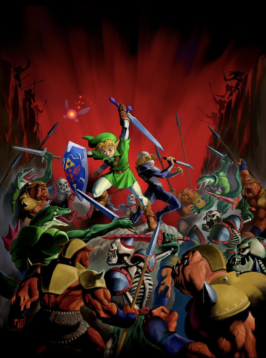 The Legend of Zelda: Ocarina of Time key art from Nintendo Today.