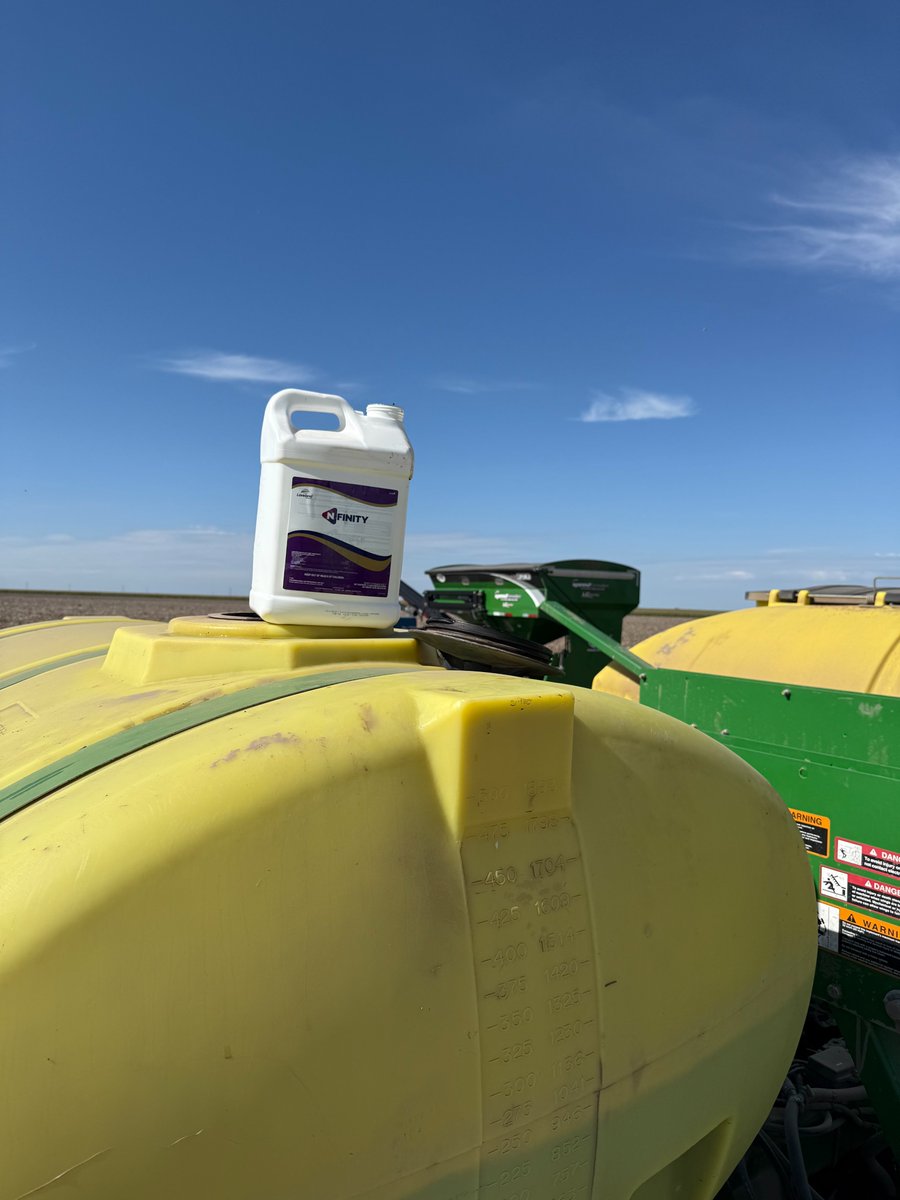 Perfect day to run another N-Finity trial! This mix of soil-friendly microbes helps plants make better use of nitrogen by fixing it directly, attracting nitrogen-fixers to the roots, and unlocking organic nitrogen already in the soil.
<a href="/NutrienAgRetail/">Nutrien Ag Solutions</a> 
<a href="/growloveland/">Loveland Products</a>
