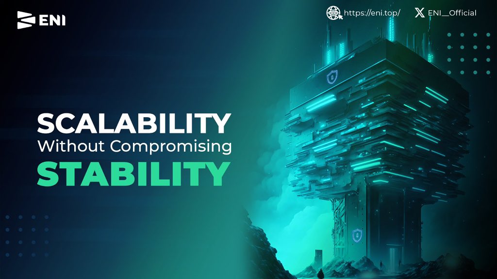 ENI__Official's tweet image. Build Bigger, Stay Stronger.
#ENI empowers next-gen Web3 projects to scale seamlessly — backed by a solid foundation of security 🔐, trust, and decentralized stability.
No trade-offs, just reliable performance and growth 🚀.
#ScalabilityMeetsStability #Web3Infrastructure