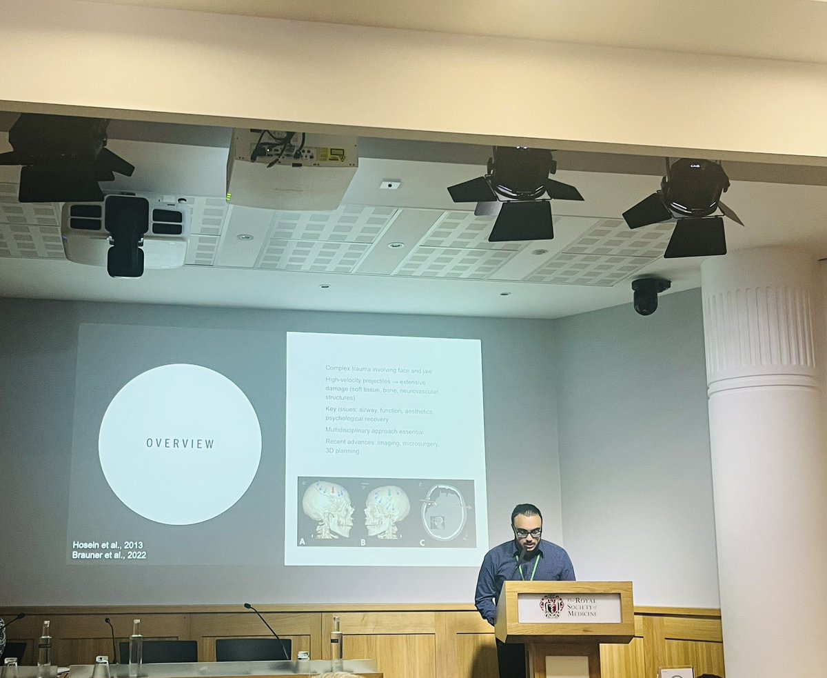 RSM_OMFS's tweet photo. Maxillofacial ballistic injuries presentation by Dr Bishoy Yassa https://t.co/DXIRqNSeG1