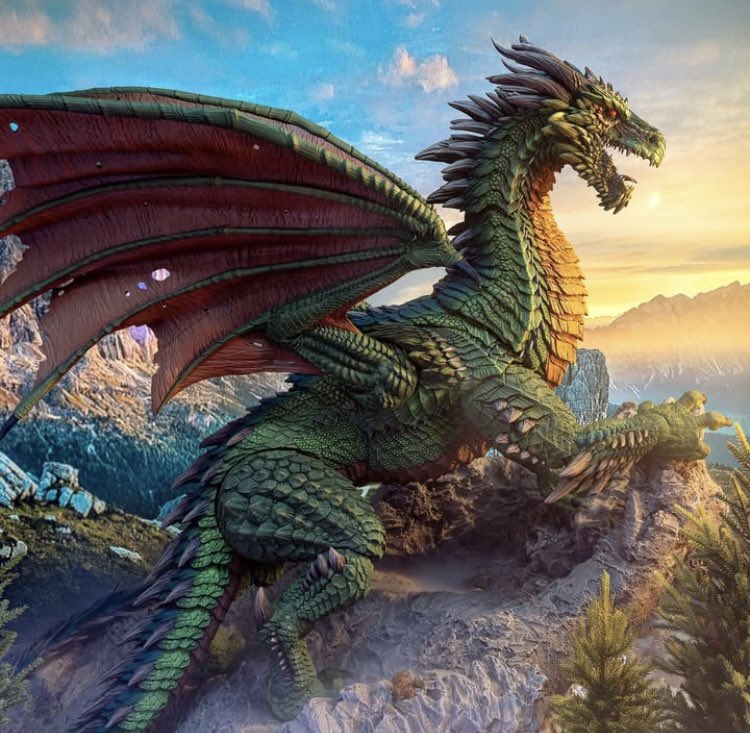 トイズキャビンさんのベビードラゴンとMythic legionsのクラウドファンディング巨大ドラゴンの見比べ。

角や顔の形状といい
色合いといい…
大事に育てたらこんなに立派になりますかね？ワクワク

しかし、片や500円カプセルトイで、片や日本円で８万くらいか…