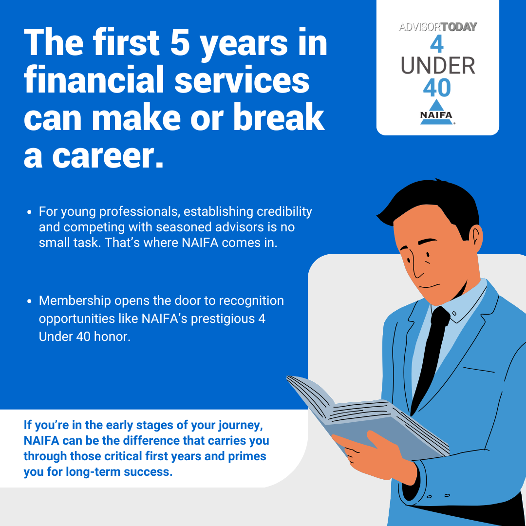The first 5 years in business are tough. 💼
NAIFA helps new advisors build credibility—like earning the 4 Under 40 honor—to stand out and thrive long-term. 🌟
Start strong: hubs.ly/Q03Kjdcz0

#DifferentiateYourself #NAIFAProud #FinancialAdvisor #FinancialPlanning