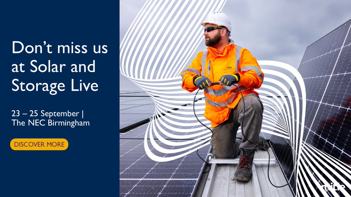 Join us tomorrow at the UK’s biggest renewable energy event <a href="/SolarStorageUK/">Solar & Storage Live</a> at the NEC Birmingham.

Find our Mitie Power and Grid experts from G2 Energy, <a href="/CustomSolarLTD/">Custom Solar</a>, <a href="/ESMPowerLtd/">ESM Power Ltd</a> and <a href="/RockPowerCo/">RockPowerConnections</a> on Stand D112 (Hall 20).

Find out more > ow.ly/Woml50WYQPK

#Event