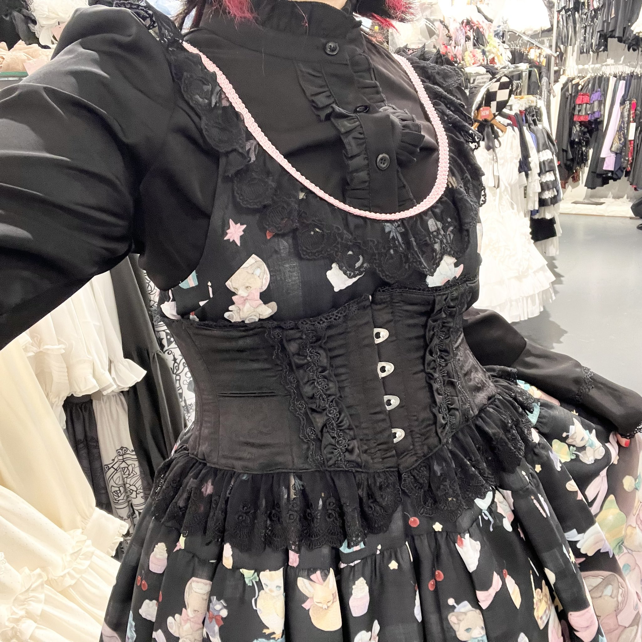 ALICE BLACK コルセットリボンピアス ALICE BLACK コルセットリボンピアス ALICE BLACK コルセット