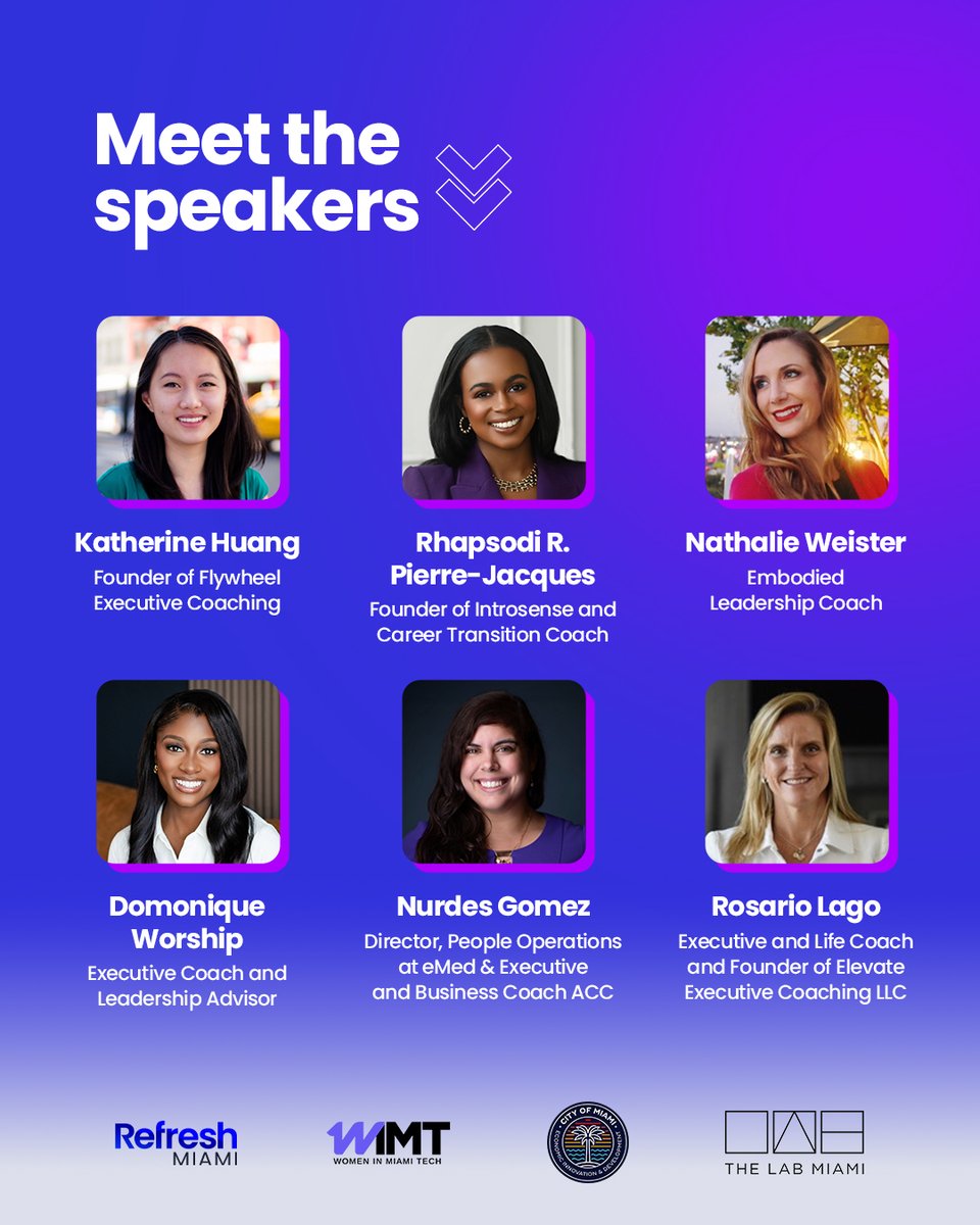 refreshmiami's tweet image. You Belong Series: The Power of Career Coaching — Practical tips, real stories & Miami’s top tech community. Don’t miss out!
📅 Sept 30 | 6–8 PM @ The LAB Miami
RSVP NOW, LIMITED SPOTS > luma.com/rq8garkv
#YouBelongSeries #WomenInTech #MiamiTech #CareerGrowth…